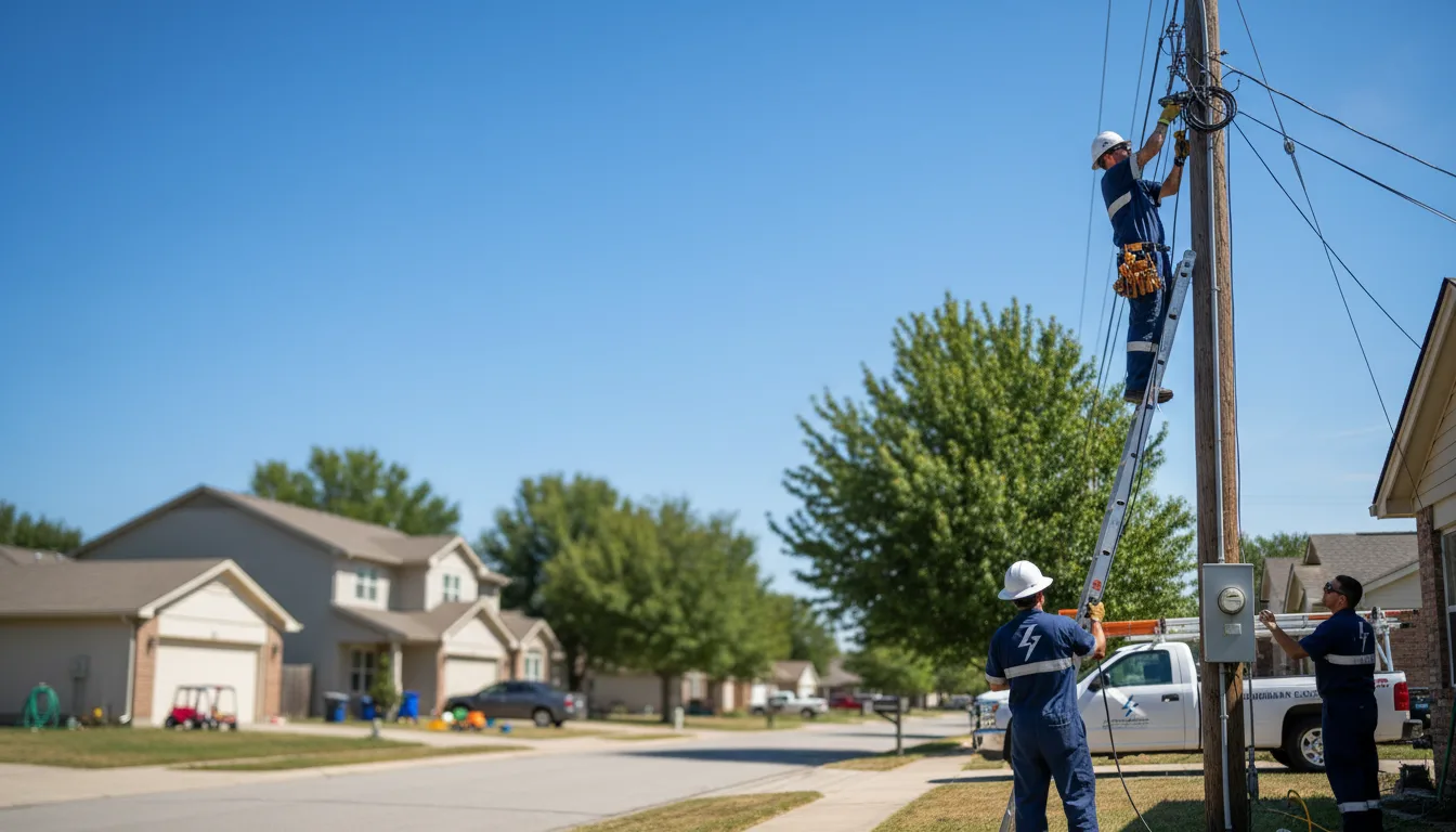 Residential electrician providing installation services in Conrad, IA